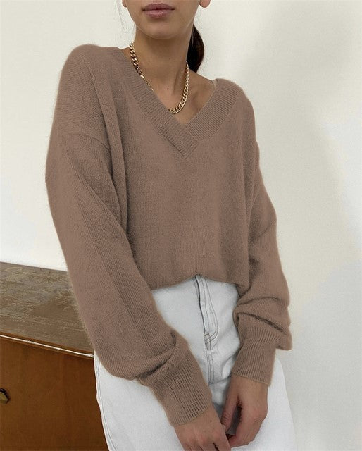 Pull en Cachemire Doux – Élégance Décontractée