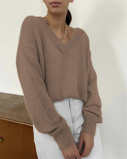 Pull en Cachemire Doux – Élégance Décontractée