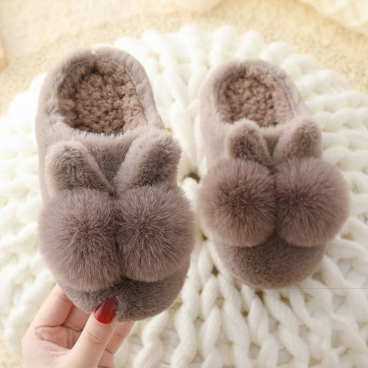 Pantoufles Chaleureuses en Coton pour Enfants – Duo Peluche Parents & Enfants