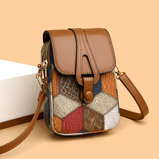 Pochette Verticale en Cuir Doux – Style Décontracté et Élégant
