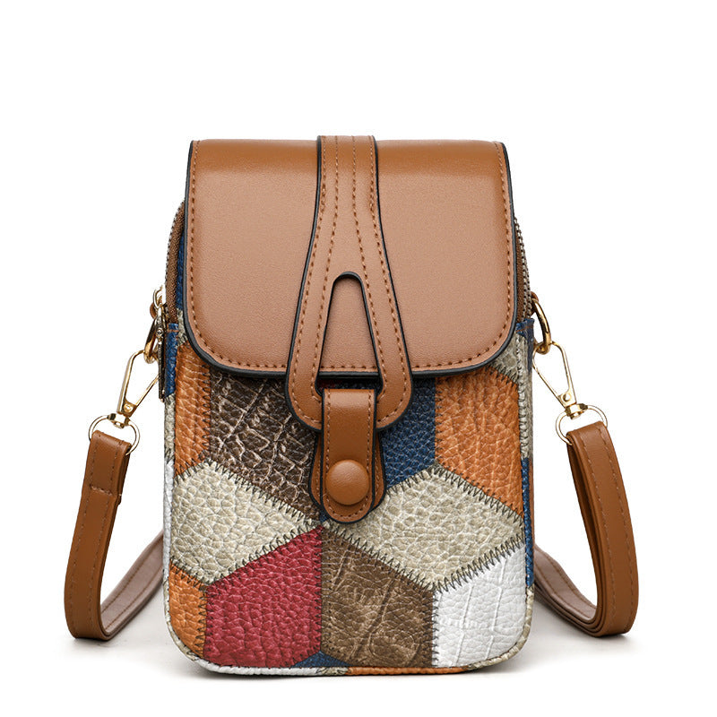 Pochette Verticale en Cuir Doux – Style Décontracté et Élégant