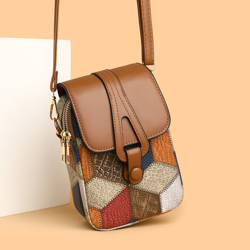 Pochette Verticale en Cuir Doux – Style Décontracté et Élégant