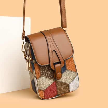 Pochette Verticale en Cuir Doux – Style Décontracté et Élégant