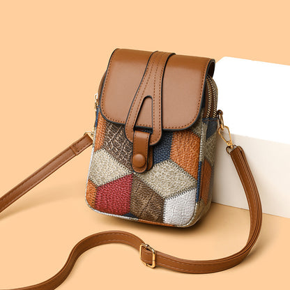 Pochette Verticale en Cuir Doux – Style Décontracté et Élégant