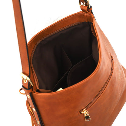Sac à Bandoulière Tendance avec Rivets – Élégance Urbaine