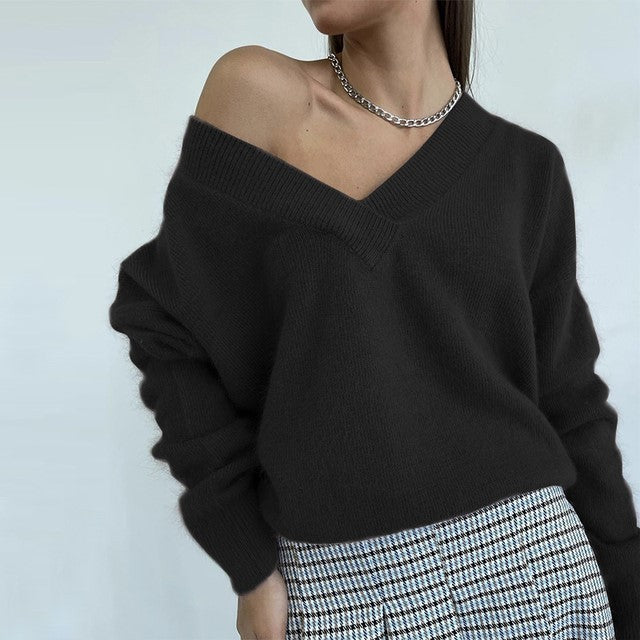 Pull en Cachemire Doux – Élégance Décontractée