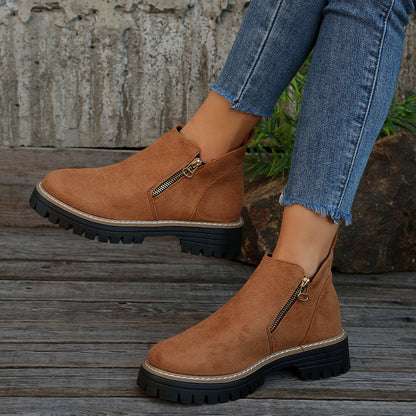 Bottines Chelsea en Daim – Élégance Automne-Hiver