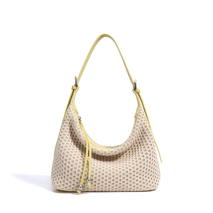 Sac à Bandoulière en Paille Tressée – Élégance Bohème