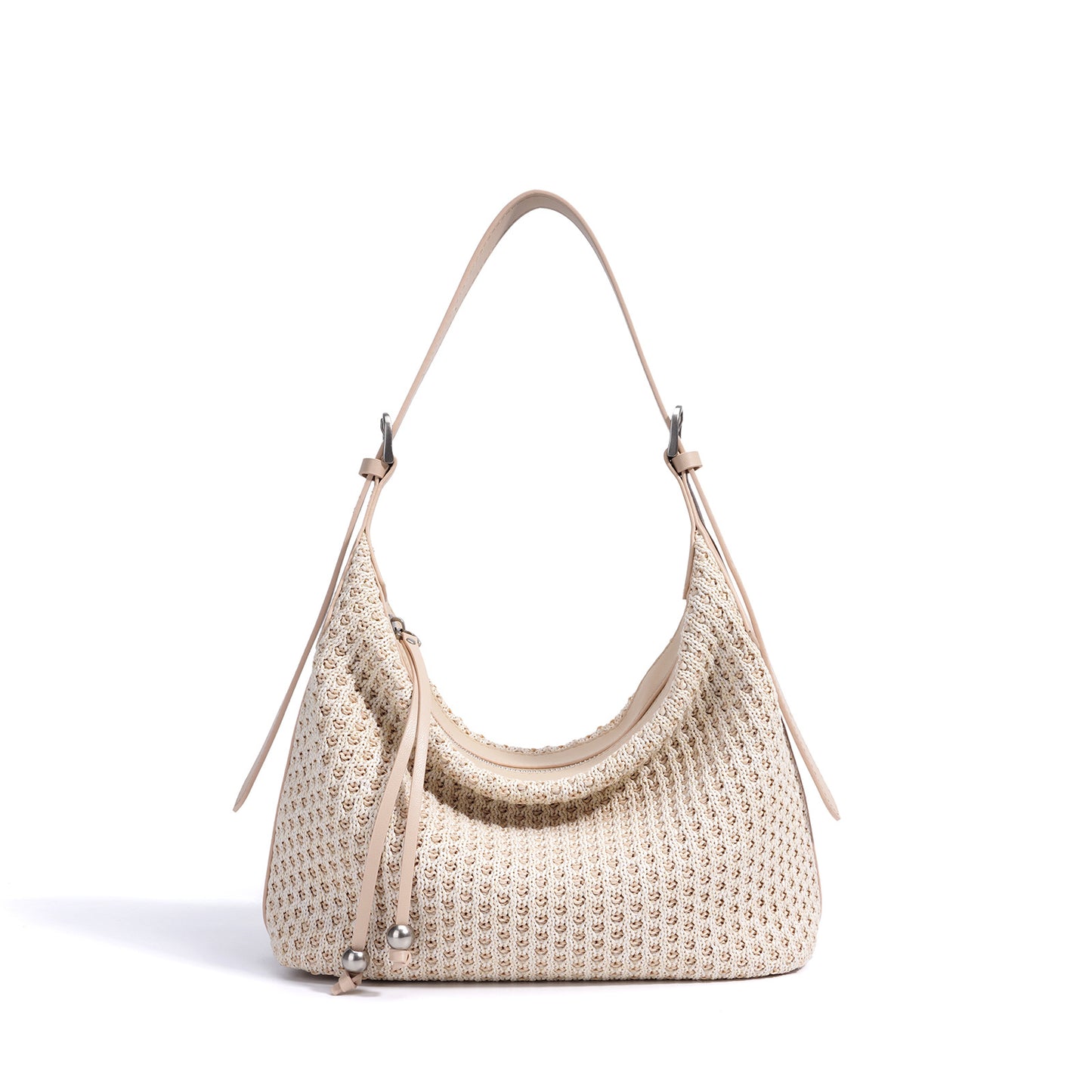 Sac à Bandoulière en Paille Tressée – Élégance Bohème