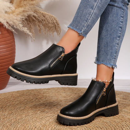 Bottines à Talon Carré – Élégance et Confort pour l'Automne-Hiver