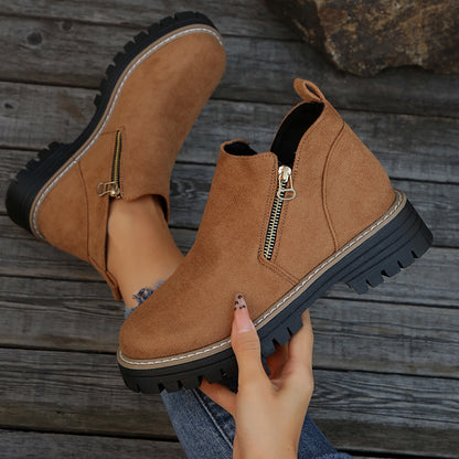 Bottines Chelsea en Daim – Élégance Automne-Hiver