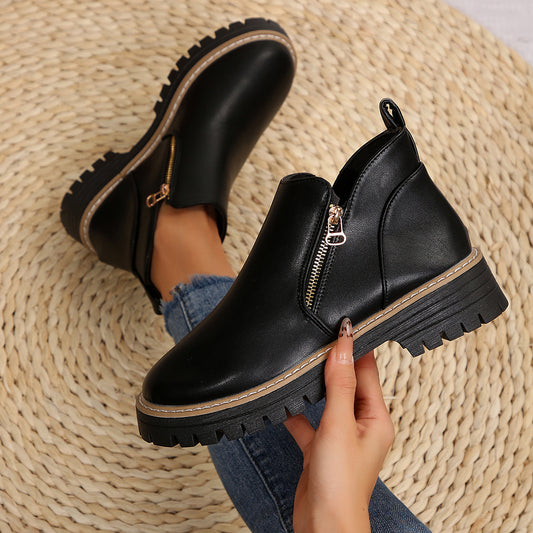 Bottines à Talon Carré – Élégance et Confort pour l'Automne-Hiver