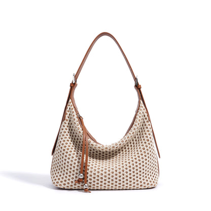 Sac à Bandoulière en Paille Tressée – Élégance Bohème