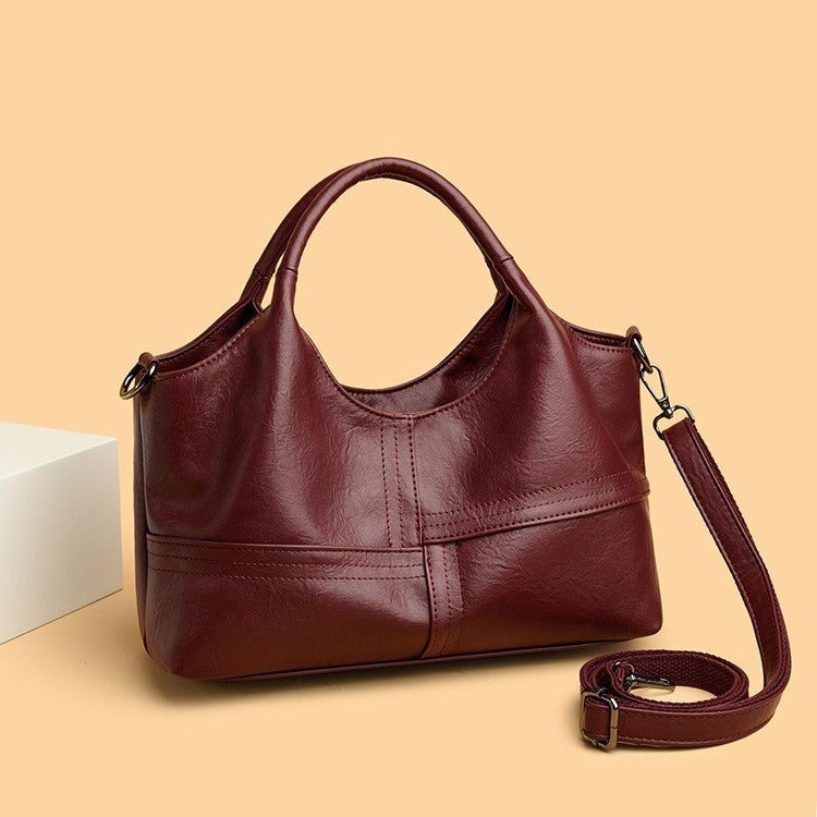Sac Besace en Cuir Doux – Légèreté et Grande Capacité