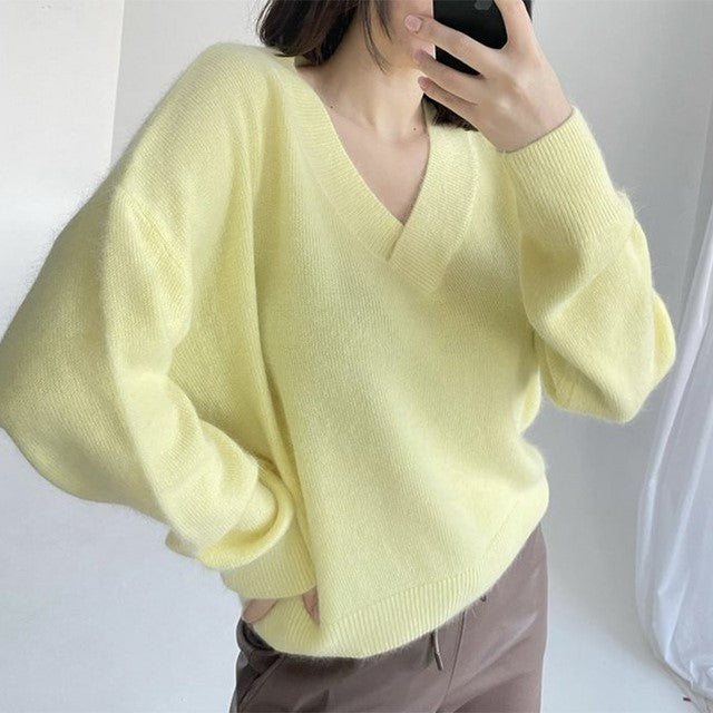 Pull en Cachemire Doux – Élégance Décontractée